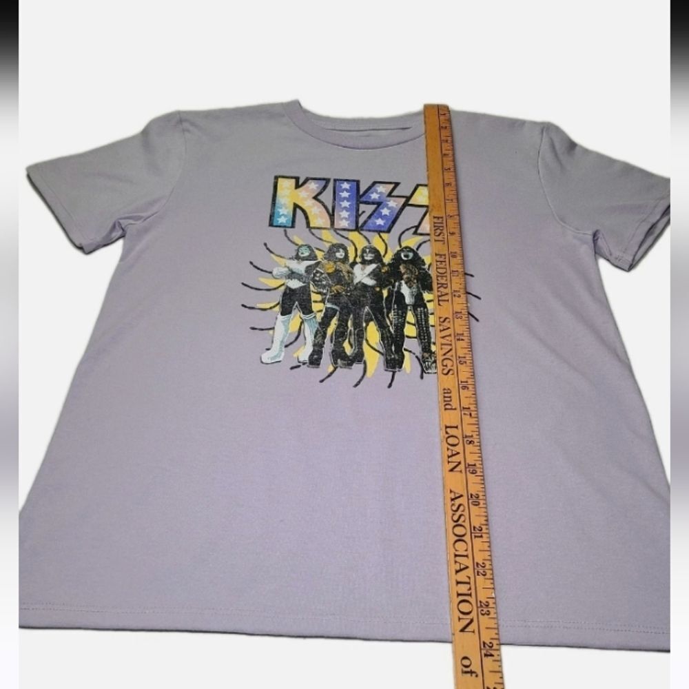 Kiss Kids Graphic T-Shirt Light Purple Oversized Band Tee New With Retail Tags - Picture 6 of 15